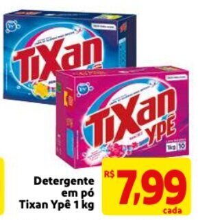 Mercado Extra Detergente em po Tixan Ype 1kg oferta