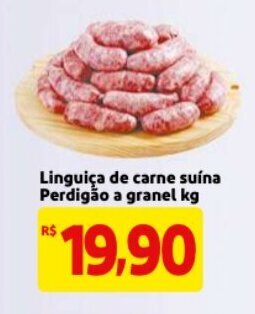 Mercado Extra Linguica de carne Suina Perdigao a granel 1kg oferta