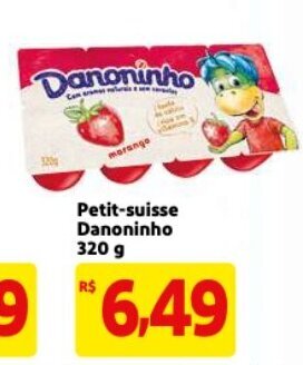 Mercado Extra Petit Suisse Danoninho 320g oferta