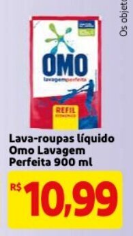 Mercado Extra Lava-roupas Liquido Omo Lavagem Perfeita 900ml oferta