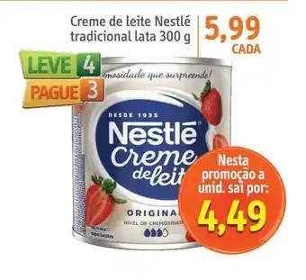 Sonda Creme De Leite Nestlé Tradicional Leve 4 Pague 3 300g oferta
