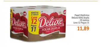 Sonda Papel Higiênico Deluxe Folha Dupla 20 Metros Leve 12 Pague 11 oferta
