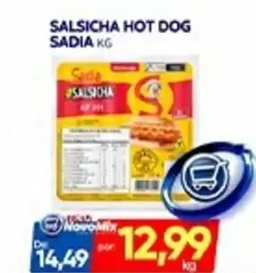 Novo Mix Salsicha hot dog sadia oferta