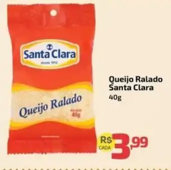 Supermercado Jacomar Queijo Ralado Santa Clara oferta