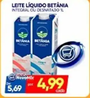 Novo Mix Leite líquido betânia integral ou desnatado oferta