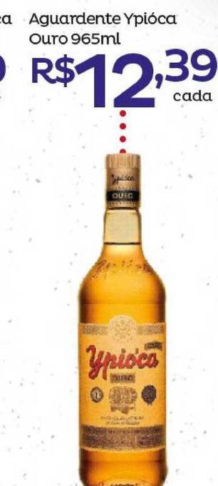 Super Lagoa Aguardente Ypióca Ouro 965ml oferta