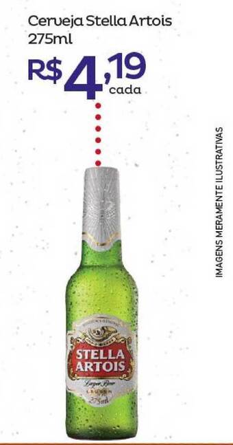 Super Lagoa Cerveja Stella Artois 275ml oferta