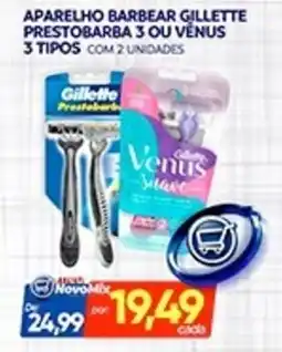 Novo Mix Aparelho barbear gillette prestobarba 3 ou venus 3 tipos oferta