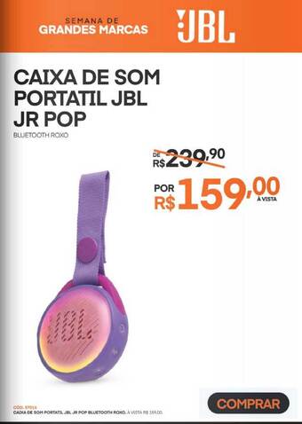 Schumann Caixa De Som Portatil Jbl Jr Pop oferta