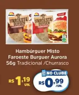 Supermercados Correia Hambúrguer Misto Faroeste Burguer Aurora Tradicional/Churrasco oferta