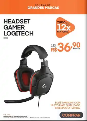 Headset Gamer Logitech
