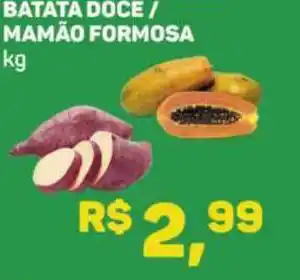 Batata Doce Mamão Formosa 1kg