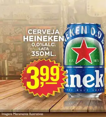Andorinha Hipermercado Cerveja Heineken 0.0% Alc. Lata 350ml oferta