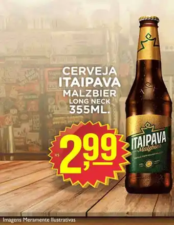 Andorinha Hipermercado Cerveja Itaipava Malzbier Long Neck 355ml oferta