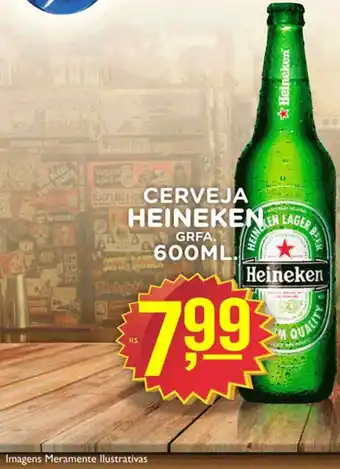 Andorinha Hipermercado Cerveja Heineken Grfa. 600ml oferta