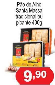 Calvo Atacadista Pão De Alho Santa Massa Tradicional Ou Picante 400g oferta