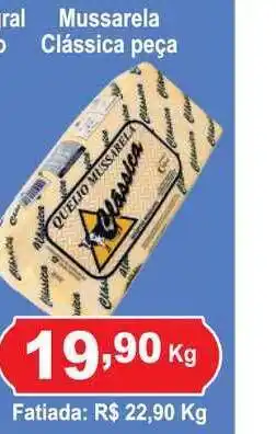 Calvo Atacadista Mussarela Clássica 1kg oferta