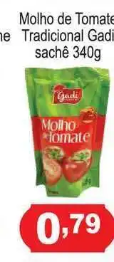 Calvo Atacadista Molho De Tomate Tradicional Gadi 340g oferta