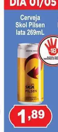 Calvo Atacadista Cerveja Skol Pilsen 269ml oferta
