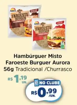 Supermercados Correia Hambúrguer Misto Faroeste Burguer Aurora oferta