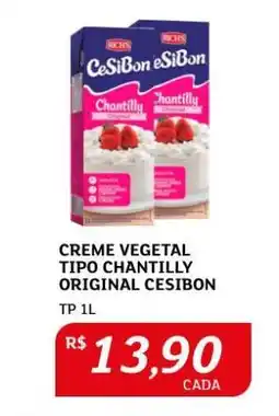 Assaí Atacadista Creme Vegetal Tipo Chantilly Original Cesibon oferta
