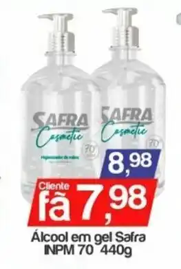 Alcool em gel Safra INPM 70 440g