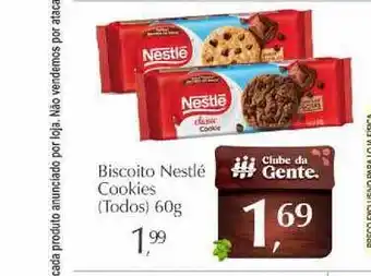 São Roque Supermercados Biscoito Nestlé Cookies 60g oferta