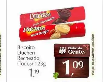Biscoito Duchen Recheado 123g