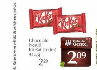 São Roque Supermercados Chocolate Nestlé Kit Kat 41.5g oferta