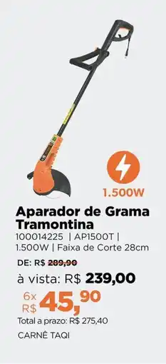 Lojas TaQi Aparador de Grama Tramontina oferta