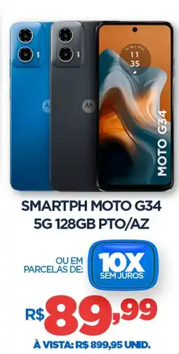 DB Supermercados Smartph moto g34 5g 128gb pto/az oferta