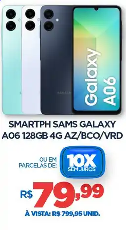 DB Supermercados Smartph sams galaxy a06 128gb 4g az/bco/vrd oferta
