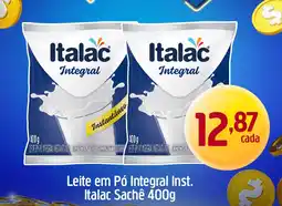 Supermercados Guanabara Leite em Pó Integral Inst. Italac Sachê oferta