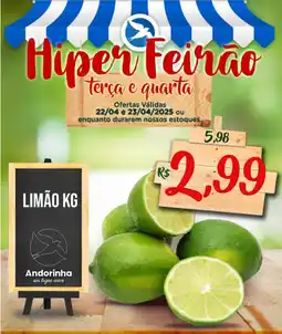 Andorinha Hipermercado Limão oferta