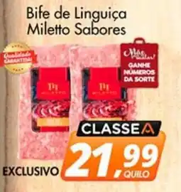 Delta Supermercados Bife de Linguiça Miletto Sabores oferta