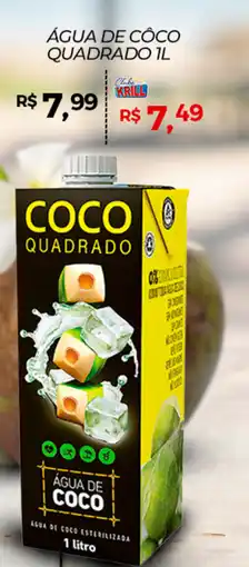 Rede Krill Água de côco quadrado oferta