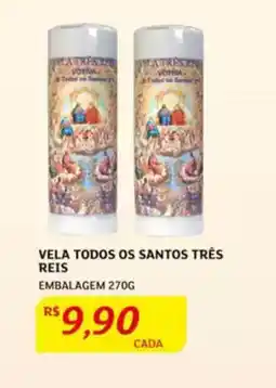 Vela todos os santos três embalagem