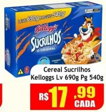 Supermercado Kibe Cereal Sucrilhos Kelloggs oferta