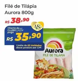 Villarreal Supermercados Filé de Tilápia Aurora oferta
