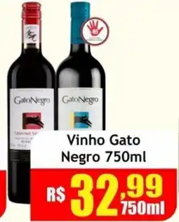 Supermercado Kibe Vinho Gato Negro oferta