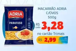 Bergamais Supermercados Macarrão adria c/ovos oferta
