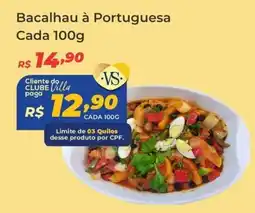 Villarreal Supermercados Bacalhau à Portuguesa Cada oferta