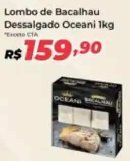 Villarreal Supermercados Lombo de Bacalhau Dessalgado Oceani oferta