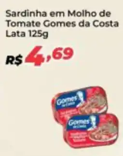 Villarreal Supermercados Sardinha em Molho de Tomate Gomes da Costa Lata oferta