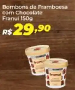 Bombons de Framboesa com Chocolate Franui