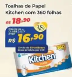 Toalhas de Papel Kitchen com 360 folhas