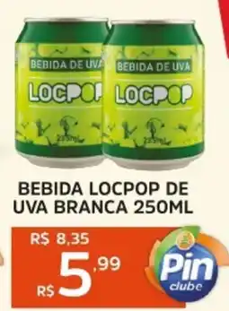 Bebida locpop de uva branca