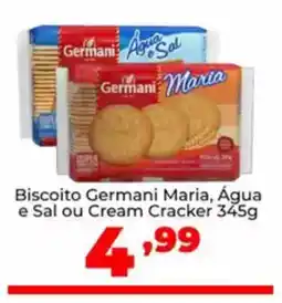 Super Nicolini Biscoito Germani Maria, Água e Sal ou Cream Cracker oferta