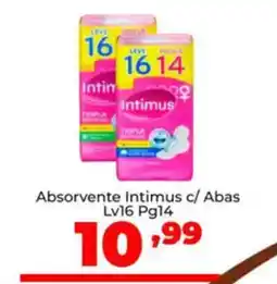Super Nicolini Absorvente Intimus c/ Abas oferta