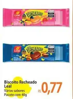 Atacadão Biscoito Recheado Leal Vários sabores oferta